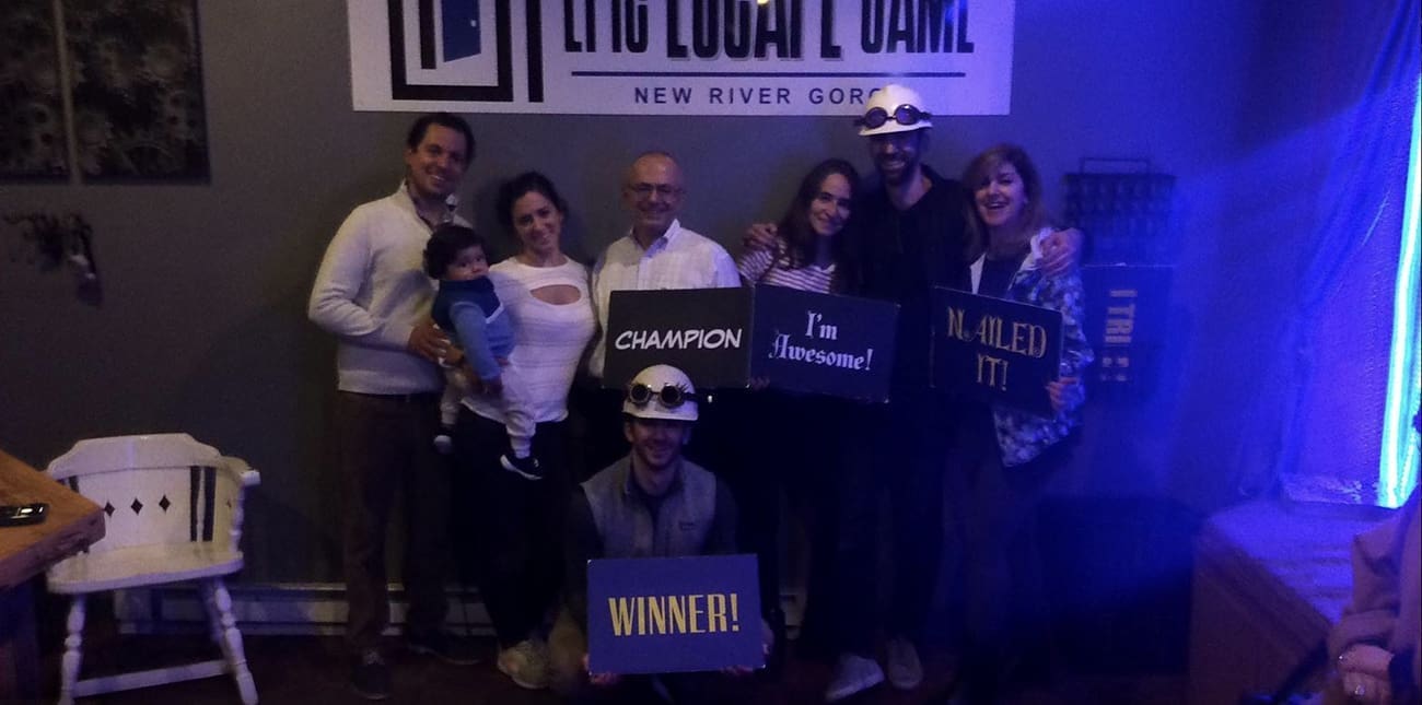 Winner from the Epic Escape Game New River Gorge in Fayetteville, West Virginia.
