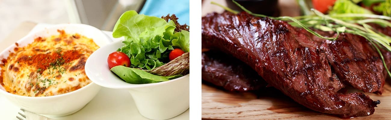 Gourmet dinners from local chef Rezan can be delivered to your winter cabin at ACE Adventure Resort. 