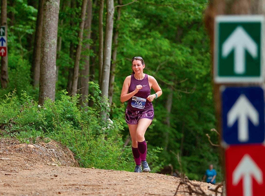 Woman Trail Running