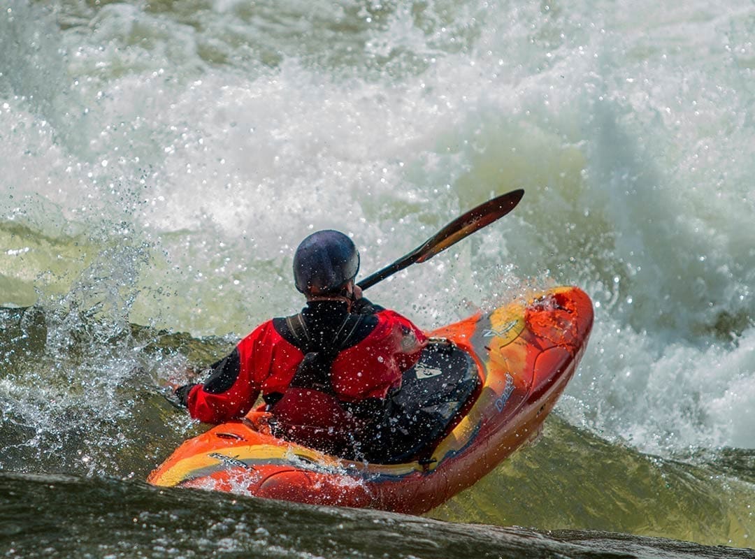 Kayaker back