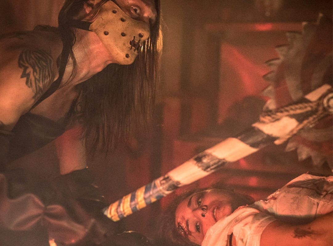 Masked monster for Nightmare in the Gorge! A West Virginia haunted attractions