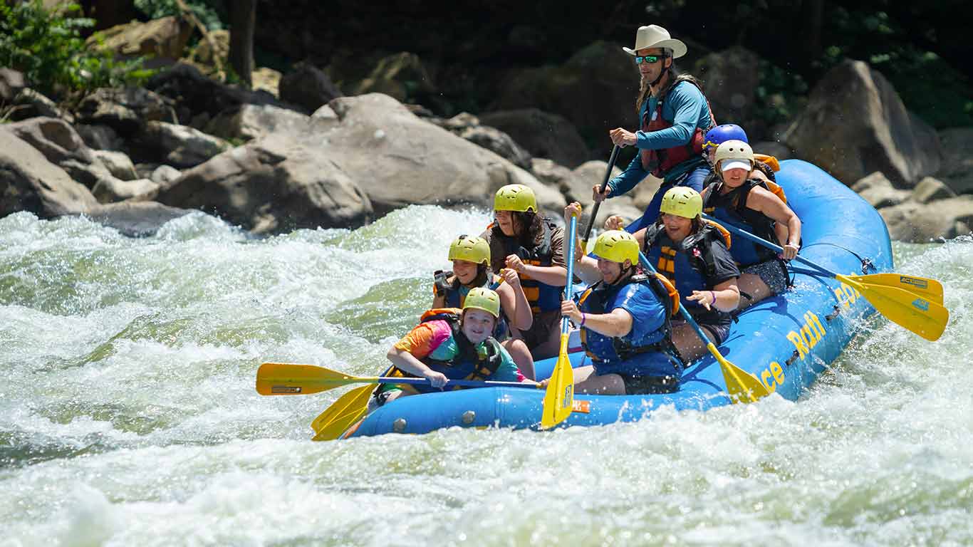 Photo of rafting trip during G.I.R.L. Fest
