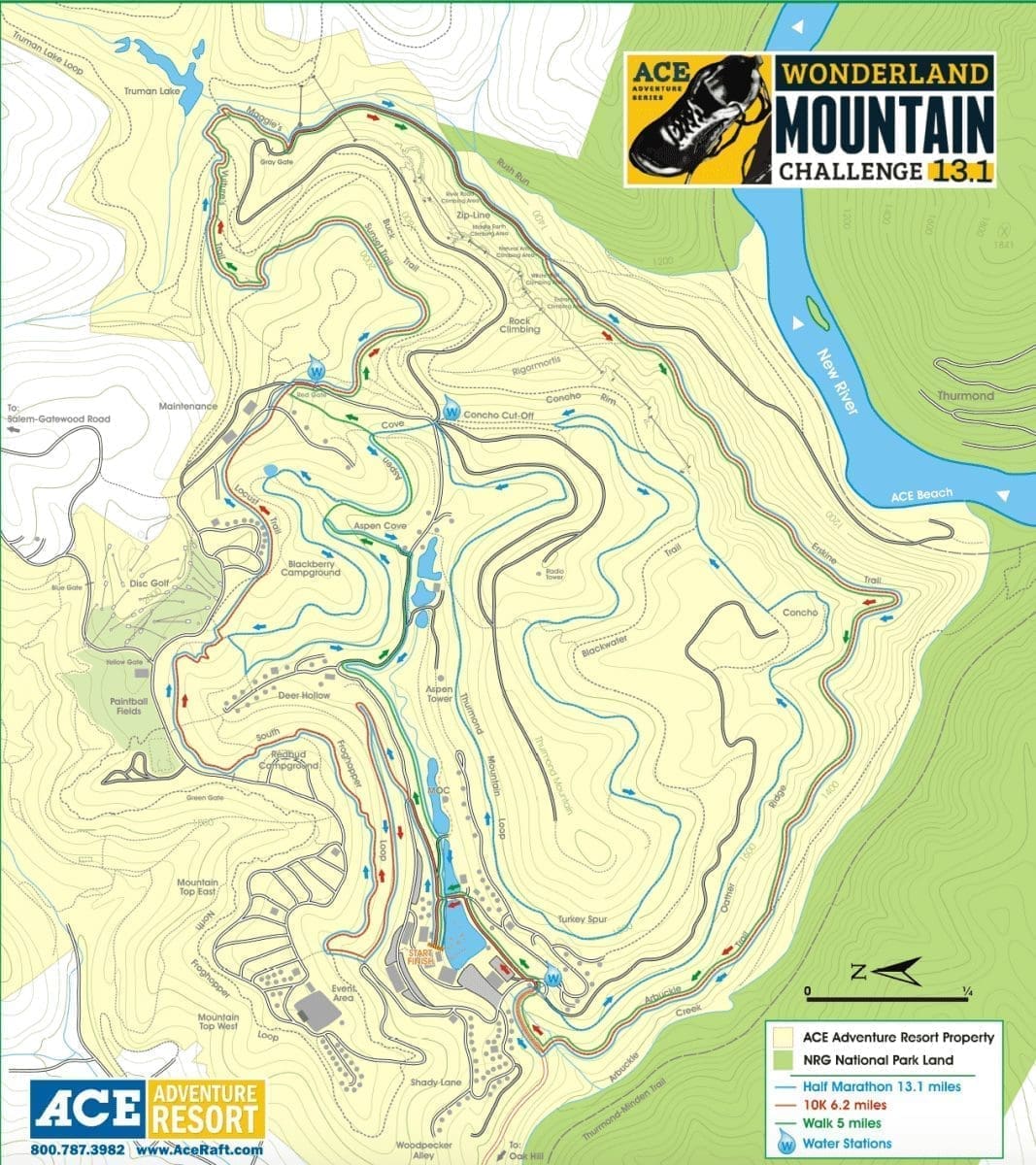 wonderland challenge race map
