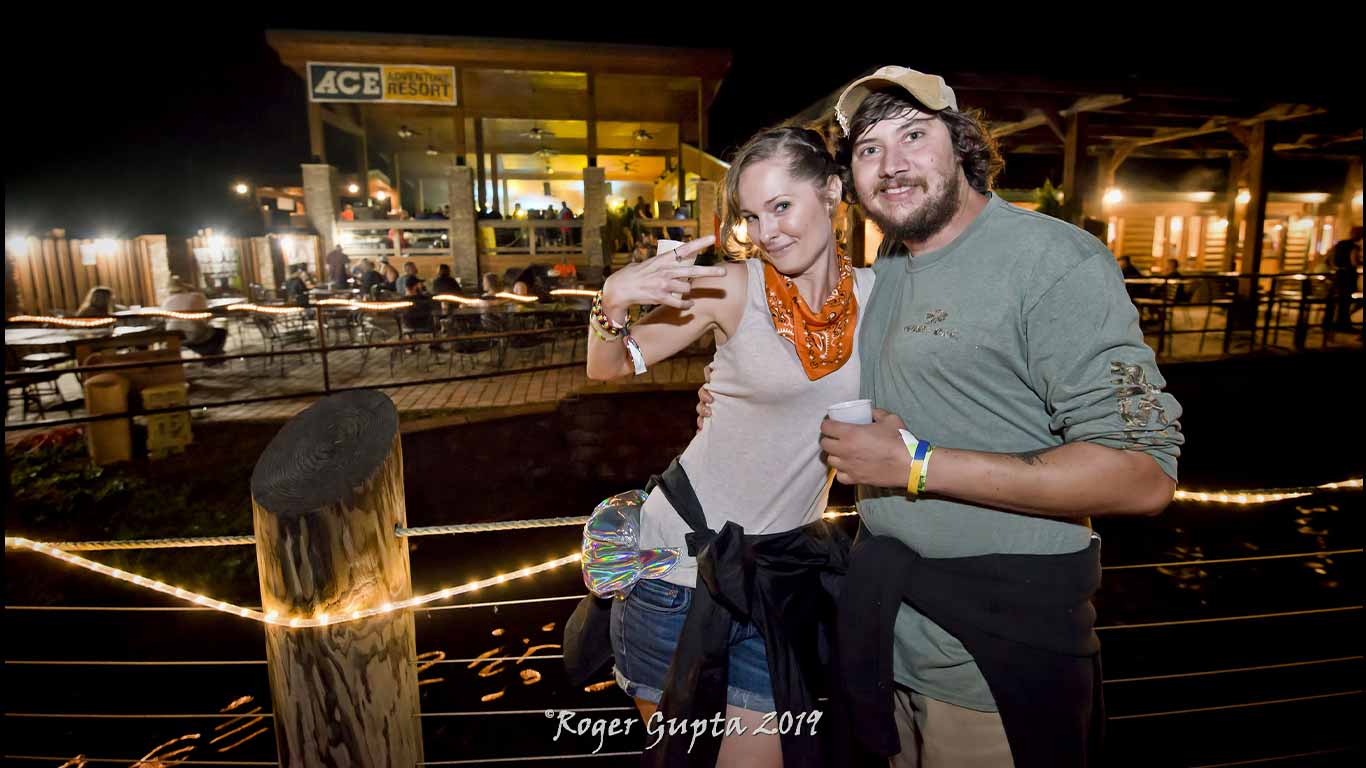 Two people at festival at ACE Adventure Resort