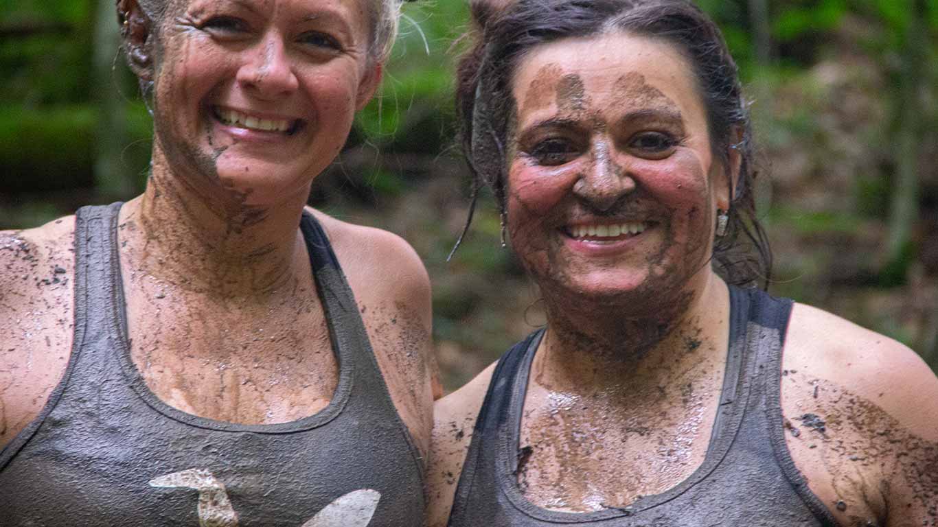 Two friends at the Gritty Chix Mud Run