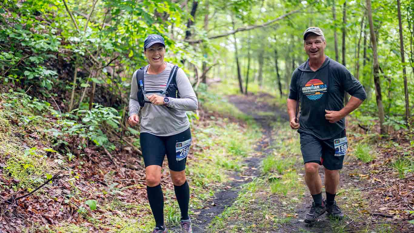 Runners at the New River Gorgeous Trail Run