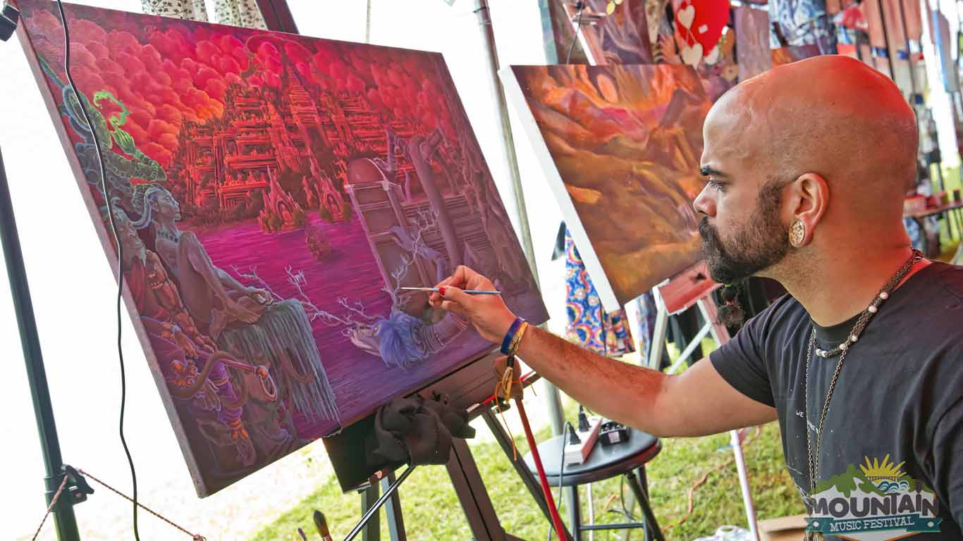 Artist at Mountain Music Festival
