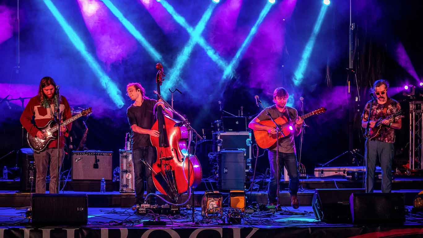 Into the Fog playing for a crowd